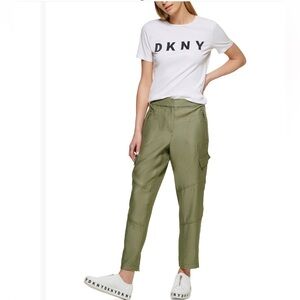 DKNY NWT Light Fatigue Olive Green Women's Cargo Pants
